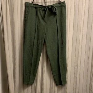 Army green wool dress pants